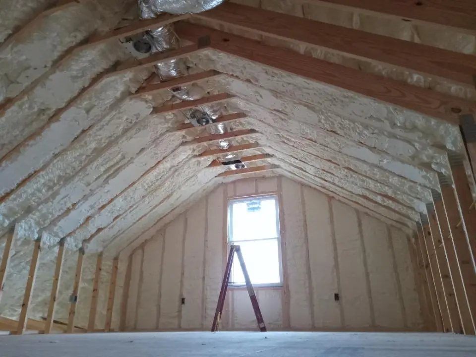 Spray foam roofing application for Crawl Space Insulation project in Valinda